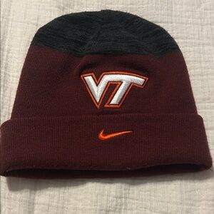 Nike Maroon and Black VT Beanie